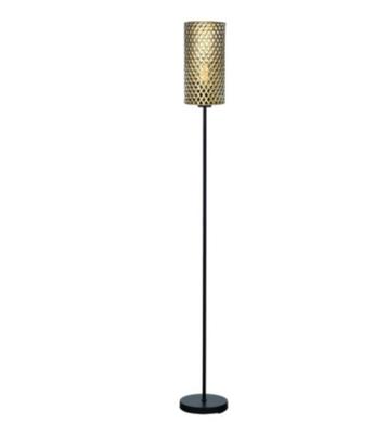 h 165 cm vloerlamp zwart goud hoekbank bank fauteuil lamp beschikbaar voor biedingen