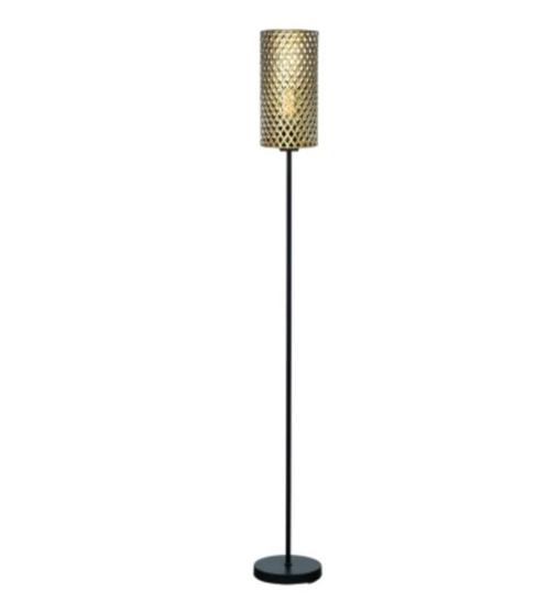 h 165 cm vloerlamp zwart goud hoekbank bank fauteuil lamp, Huis en Inrichting, Lampen | Vloerlampen, Nieuw, 150 tot 200 cm, Ophalen