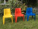 Originele Bofinger stoelen set van 3 in Mondriaan kleuren, Ophalen of Verzenden, Zo goed als nieuw, Kunststof, Stapelbaar