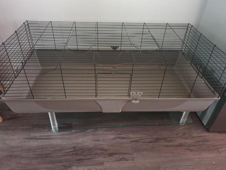 Cavia/konijnen kooi/hok Baldo mokka 140 cm evt. met tafeltje, Dieren en Toebehoren, Knaagdieren en Konijnen | Hokken en Kooien