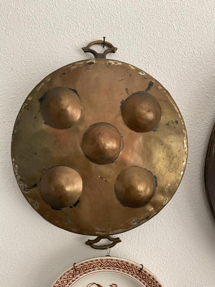 Antieke Koperen Pan met Noppen, Antiek en Kunst, Antiek | Koper en Brons, Koper, Ophalen of Verzenden