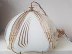 Hollywood Regency hanglamp vintage, Gebruikt, Glas, Ophalen of Verzenden, Hollywood Regency
