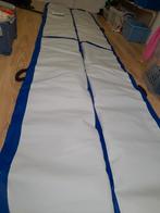 Airtrack 4 x 1 meter, 15 cm dik. Blauw-wit, met tas en pomp, Sport en Fitness, Turnen, Ophalen, Zo goed als nieuw, Blauw, Materiaal