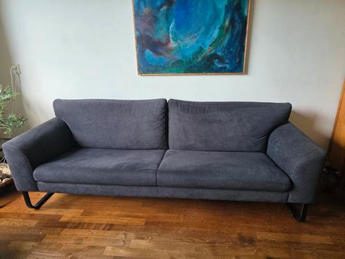 Donkerblauwe bank Montel, Huis en Inrichting, Banken | Bankstellen, Zo goed als nieuw, Tweepersoons, 150 tot 200 cm, 75 tot 100 cm