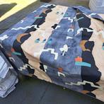 2 x mooie overgordijn beige-zwart-grijs, Huis en Inrichting, 200 cm of meer, Grijs, 150 tot 200 cm, Ophalen of Verzenden