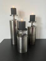 Kayoom kandelaar Helio set-3 Matt Black Nickel Nieuw!, 25 tot 50 cm, Zwart, Nieuw, Ophalen of Verzenden