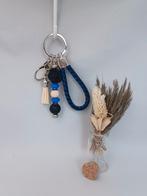 Beadable tassenhanger/sleutelhanger zwart-blauw-beige, Ophalen of Verzenden, Nieuw