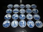 20 Royal Copenhagen blauwe sier/wandbordjes, Verzenden