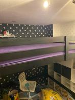 Ikea stapelbed Storä en hoekbureau Micke, zwart, Ophalen, Gebruikt, Hoogslaper, Tweepersoons