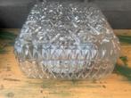 lamp plafonniere vierkant glas glazen vintage plafondlamp