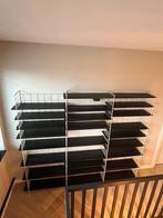 Vintage boekenrek wandrek wandkast modulair 2.25 x1.92 x 30, Ophalen, Met plank(en), Gebruikt, 150 tot 200 cm