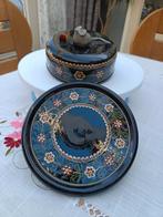 Handbeschilderde Aardewerk Kaasstolp met Muis, Ophalen of Verzenden