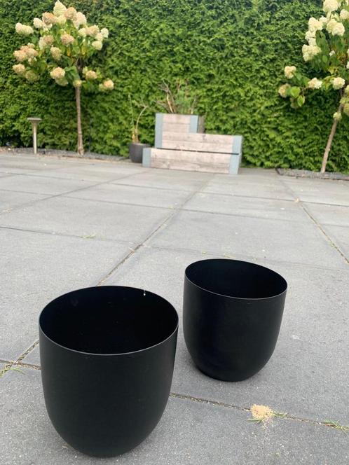 Bloempotten, Tuin en Terras, Bloempotten, Nieuw, Metaal, Binnen, Balkon, Tuin, Minder dan 40 cm, Minder dan 25 cm, Rond, Ophalen