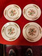 Hutschenreuther,Germany,4 antieke gebaks borden,als nieuw, Ophalen of Verzenden