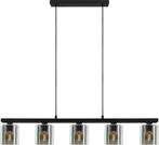 EGLO Cadley Hanglamp | E27 | 121 cm | Rookglas - Smoke glas, Ophalen, Zo goed als nieuw, Glas, Minder dan 50 cm