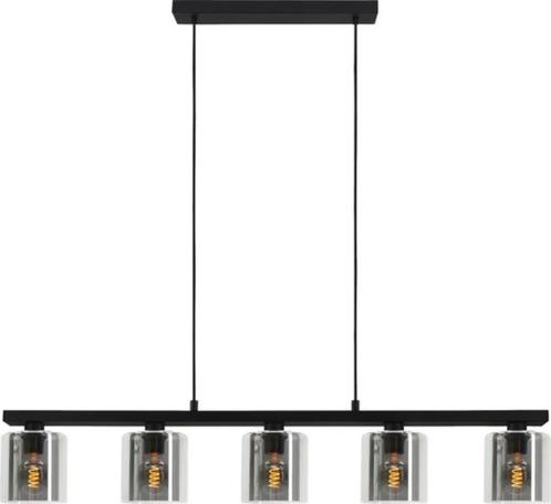 EGLO Cadley Hanglamp | E27 | 121 cm | Rookglas - Smoke glas, Huis en Inrichting, Lampen | Hanglampen, Zo goed als nieuw, Minder dan 50 cm