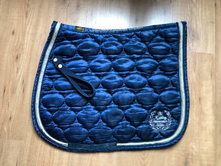 Blauw Full VS Dekje BR Glossy Zilveren Piping, Dieren en Toebehoren, Paarden en Pony's | Dekens en Dekjes, Gebruikt, Dekje, Ophalen of Verzenden