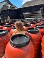 Grote partij regentonnen gebruikt 220l met deksel, Zakelijke goederen, Ophalen of Verzenden