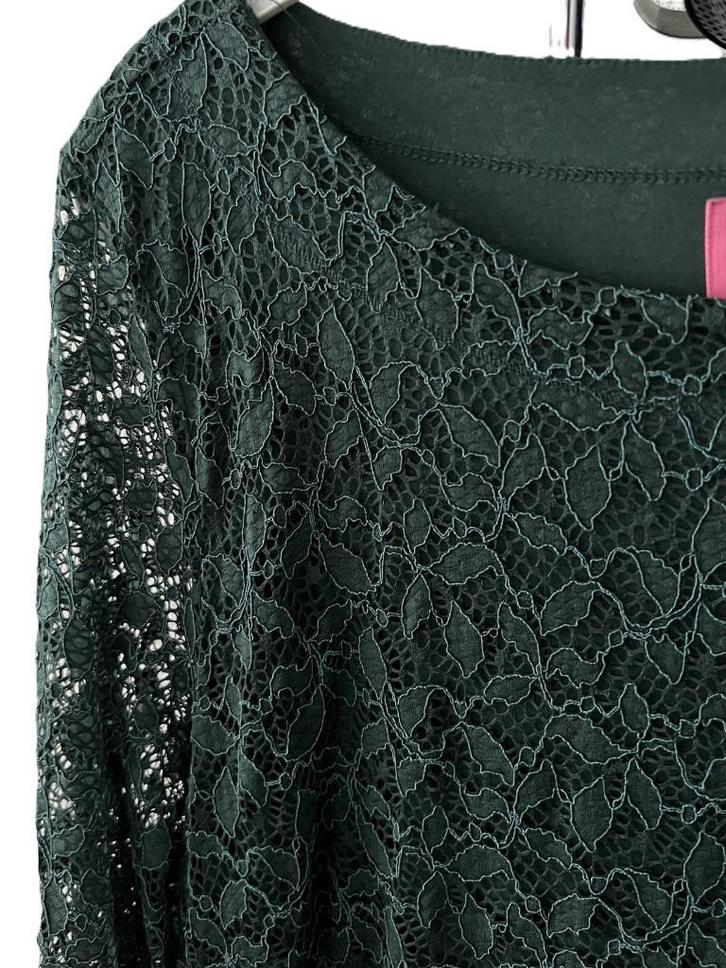 NIEUW KYRA model Sabi jurkje lace kant XXL bottle green, Kleding | Dames, Jurken, Nieuw, Maat 42/44 (L), Groen, Onder de knie