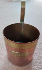 mooie vintage koperen 1 liter maatkan - fraaie nostalgie!, Antiek en Kunst, Ophalen, Koper