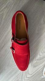 Magnanni suede gesp schoenen met rode kleur maat 45, Overige kleuren, Verzenden, Nieuw, Gespschoenen