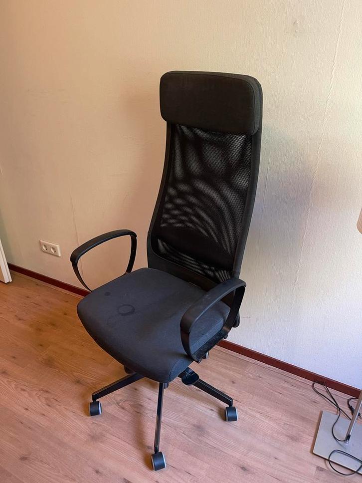 Ikea Bureaustoel - Zwart, Huis en Inrichting, Bureaustoelen, Gebruikt, Bureaustoel, Zwart, Ergonomisch, Ophalen