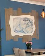 Muurdecoratie schilderij op gips, Antiek en Kunst, Ophalen of Verzenden