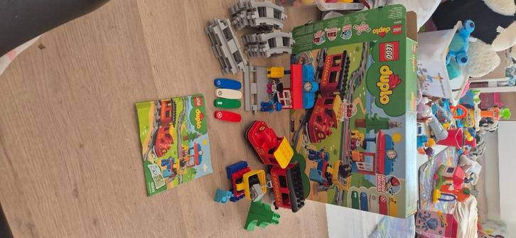 LEGO DUPLO Stoomtrein - 10874, Kinderen en Baby's, Speelgoed | Duplo en Lego, Zo goed als nieuw, Duplo, Complete set, Ophalen of Verzenden