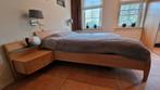 Stevig houten bedset – uitstekende staat, Huis en Inrichting, Tweepersoons, Ophalen of Verzenden, Zo goed als nieuw, 180 cm