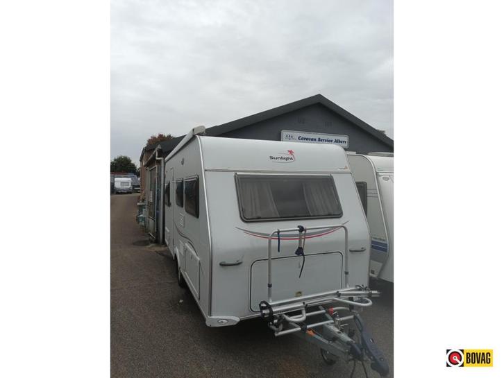 Sunlight Capron 440 MOVER, LUIFEL FIETSDRAGER, Caravans en Kamperen, Caravans, Bedrijf, tot en met 4, 750 - 1000 kg, Rondzit, Sunlight