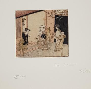 Houtsnede, Kitao Masanobu, Edo-periode, circa 1787 beschikbaar voor biedingen