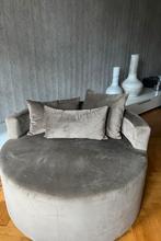 Grote ronde fauteuil/poef, Ophalen, Rond, 100 tot 125 cm, Zo goed als nieuw