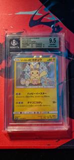 Easter Pikachu 2017 in een beckett 9,5, Ophalen, Zo goed als nieuw, Losse kaart