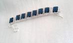 Armband,blauwe topaas, Nieuw, Met edelsteen, Zilver, Verzenden