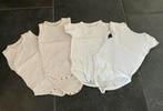 4 Gebruikte witte rompers maat 62/68, Ophalen of Verzenden, Gebruikt, Jongetje of Meisje, Nacht- of Onderkleding
