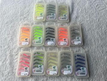 adv 490 / NIEUW mixset 13 pakjes = 13 kleuren forelhaakaas beschikbaar voor biedingen