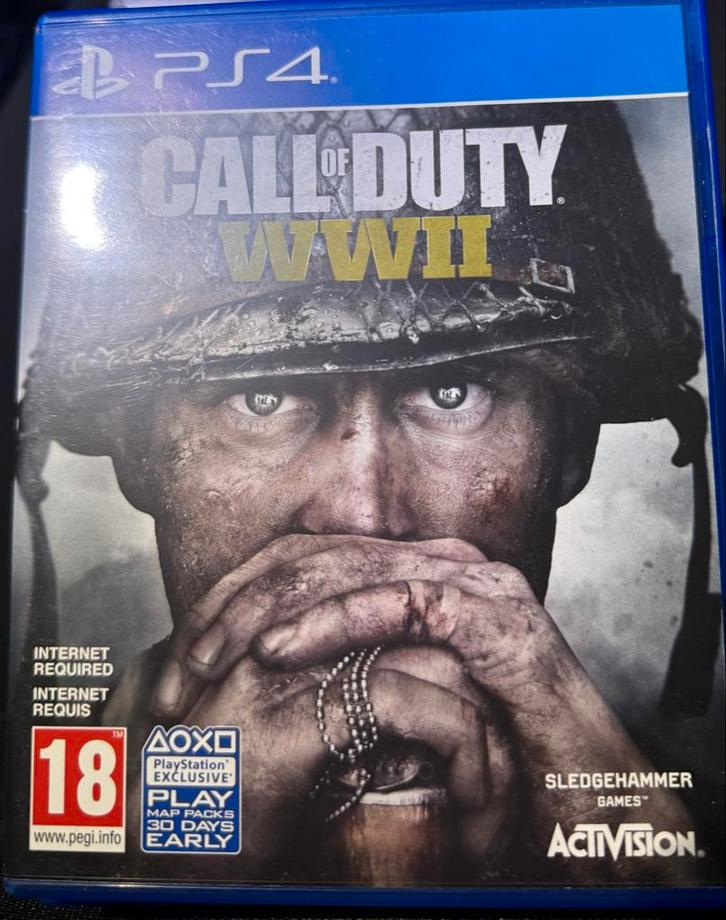 Call of Duty WWII - PS4, Spelcomputers en Games, Games | Sony PlayStation 4, Gebruikt, Shooter, 1 speler, Vanaf 18 jaar, Online