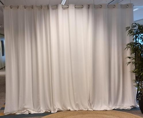 Witte Ikea Gordijnen Moalina, Huis en Inrichting, Stoffering | Gordijnen en Lamellen, Zo goed als nieuw, 200 cm of meer, Wit, Ophalen