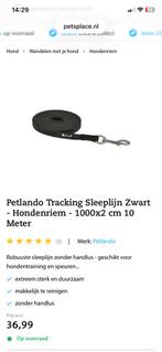 Petlando tracking Sleeplijn 10 meter x 2 cm, Ophalen of Verzenden, Gebruikt