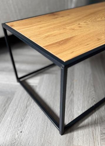 Industriële salontafel hout/metaal - Hilversum beschikbaar voor biedingen