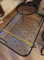 Salontafel met metaal frame zo goed als nieuw, Ophalen of Verzenden