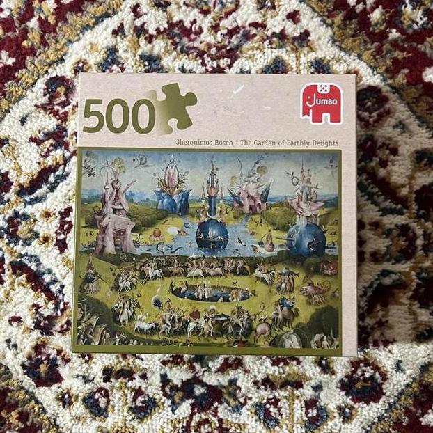 Jumbo puzzel - Tuin der Lusten, Hobby en Vrije tijd, Denksport en Puzzels, Zo goed als nieuw, Legpuzzel, 500 t/m 1500 stukjes