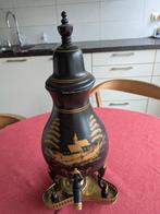koffiekraantjeskan van handbeschilderd edeltin, Antiek en Kunst, Ophalen