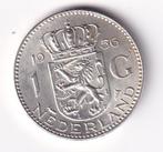 1 Gulden 1956 Zeer Fraai Netjes, 1 gulden, Koningin Juliana, Verzenden, Zilver