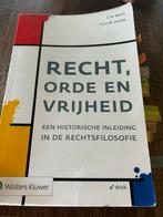 Recht, orde en vrijheid, Ophalen of Verzenden, Wolters Kluwer, Overige wetenschappen