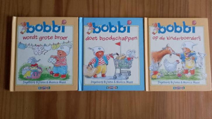 Monica Maass, Bobbi boeken,3 x, Boeken, Kinderboeken | Baby's en Peuters, Zo goed als nieuw, 3 tot 4 jaar, Ophalen of Verzenden