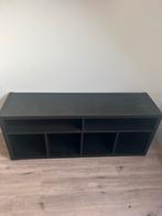 IKEA KALLAX TV Meubel - Zwartbruin, Kunststof, Gebruikt, 100 tot 150 cm, Ophalen of Verzenden