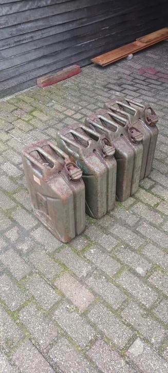 Olieblik benzineblik keep on rolling oldtimer auto trekker, Antiek en Kunst, Antiek | Gereedschap en Instrumenten, Ophalen