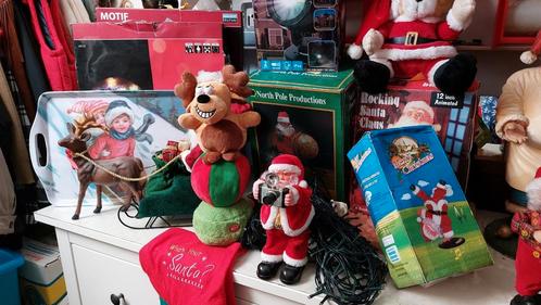 grote partij kerst spullen kerstmannen,  verlichting etc, Diversen, Kerst, Zo goed als nieuw, Ophalen