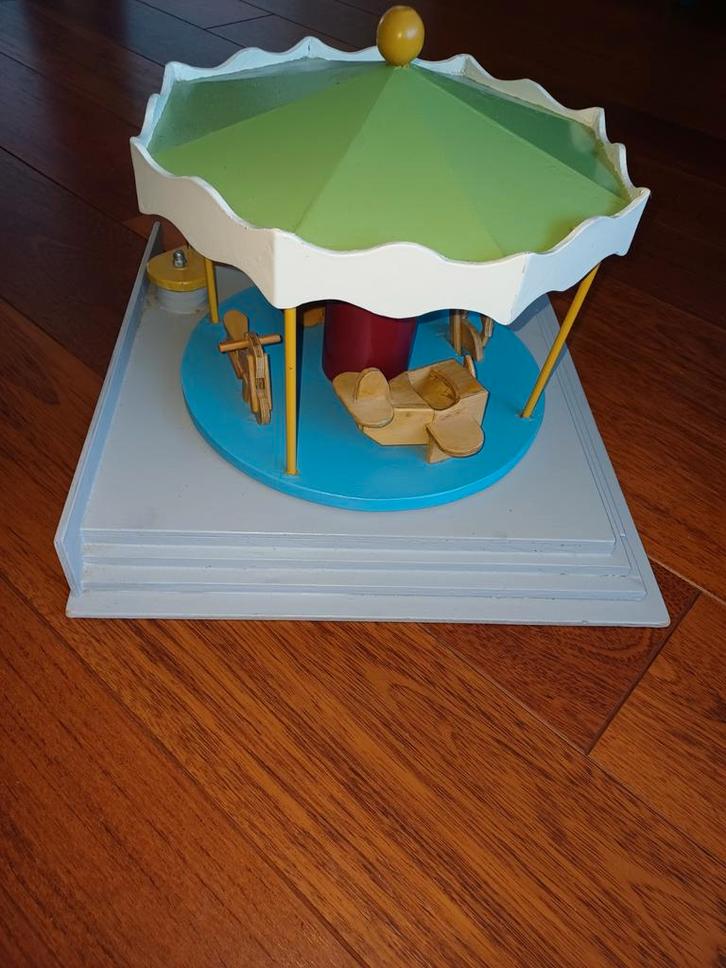 Houten Carrousel, Kinderen en Baby's, Speelgoed | Houten speelgoed, Ophalen